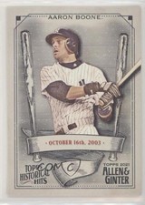 2021 Topps Allen & Ginter's Historical Hits Aaron Boone #HH-14 0ne3
