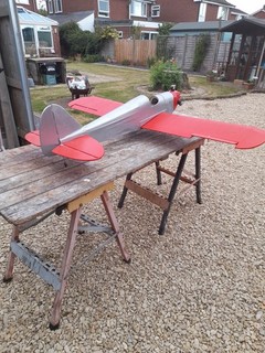 Scale R/C balsa model aircraft plane with servos radio control 4 cell electric