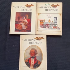 Vintage American Heritage Hardcover History Magazines Lot 1956 1957 1958