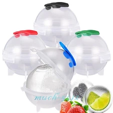 DIY Round Ice Cube Ball Maker PP Tray Whiskey Ball Sphere Mold Bar Food Cocktail