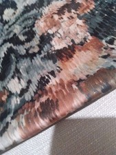 20 metres - FLORAL Printed Velvet Upholstery Cushion Fabric - Oil Painting Style