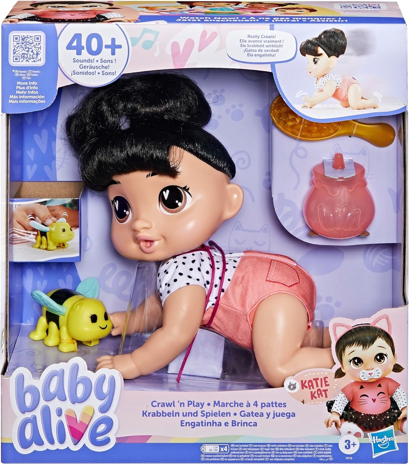 Baby Alive Crawl 'n Play Katie Kat electronic crawling baby 