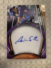 2018 Topps Tribute Dominic Smith Mets RC Auto /50