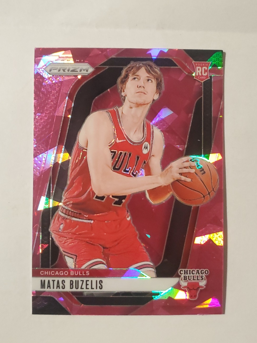 2024-25 Panini Prizm - Matas Buzelis #252 Pink Ice Prizm (RC)