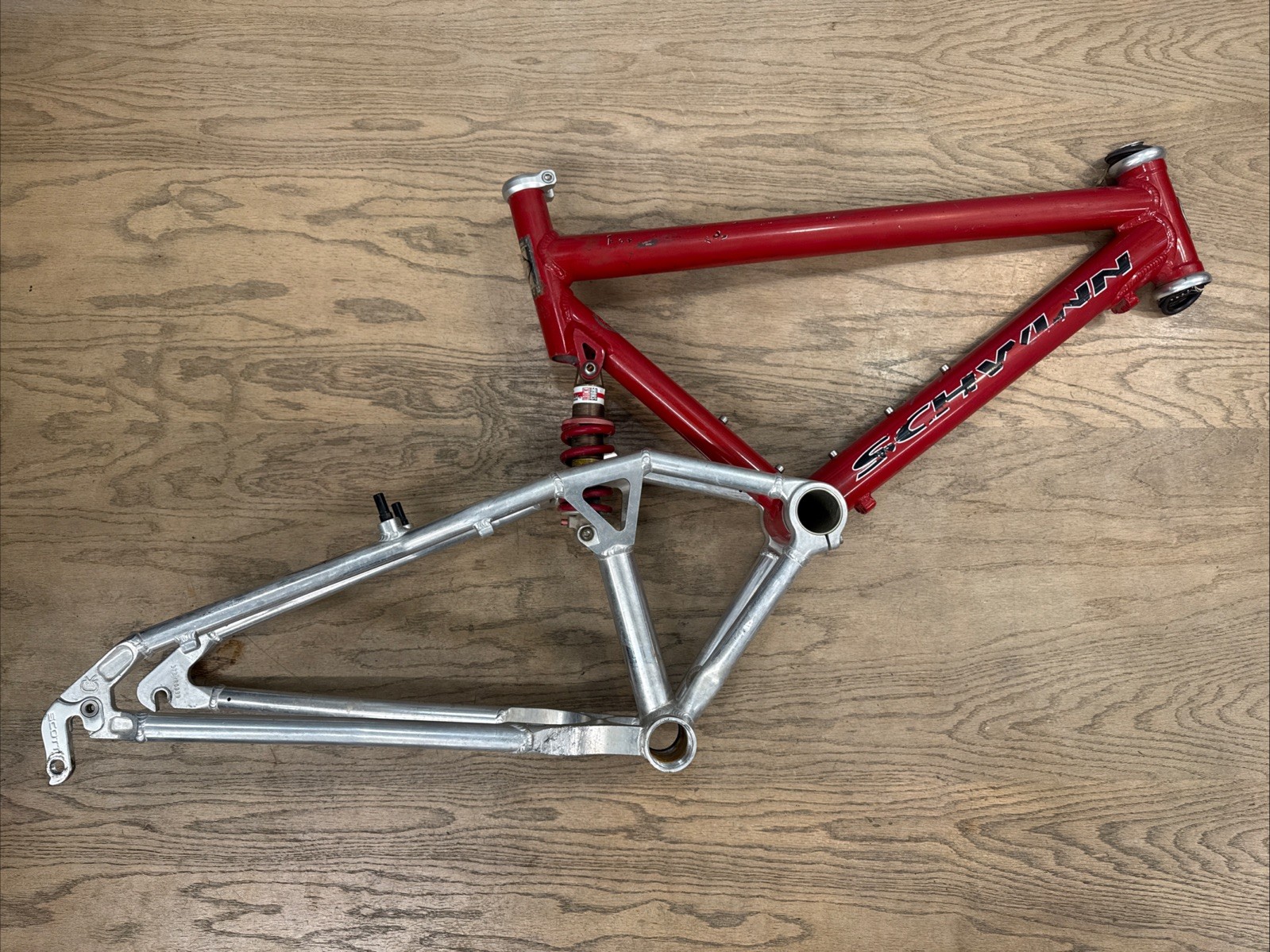 Schwinn Homegrown Full Suspension Mountain Bike Frame 26&rdquo; Red 19&rdquo;