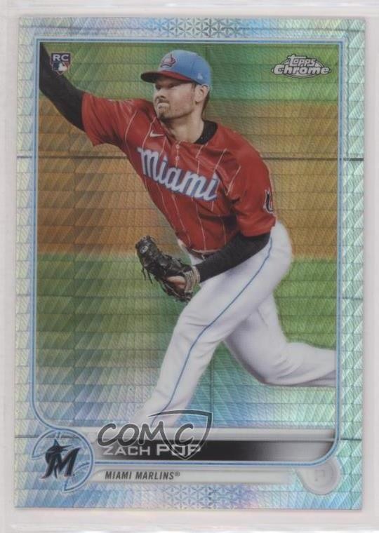 2022 Topps Chrome Prism Refractor Zach Pop #41 04qn