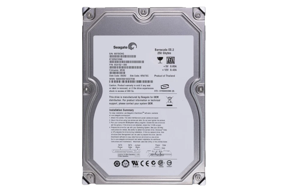 Hard drive Seagate 250GB 7.2K HDD SATA 3G 3.5" 32MB ST3250310NS - Image 2 of 2