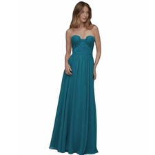 WToo Strap/less Gown w unique neckline