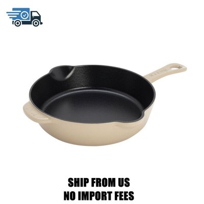 Staub Cast Iron8.5-inch, Traditional Deep Skillet, Sesame