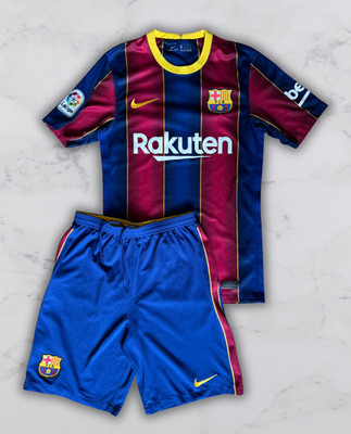 Nike Dri Fit FC Barcelona Home Trikot Set Shorts Gr. XS Zustand Gut