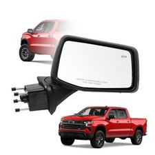 Passenger Side Door Mirror for 2019-2024 Chevy Silverado 1500, with Right