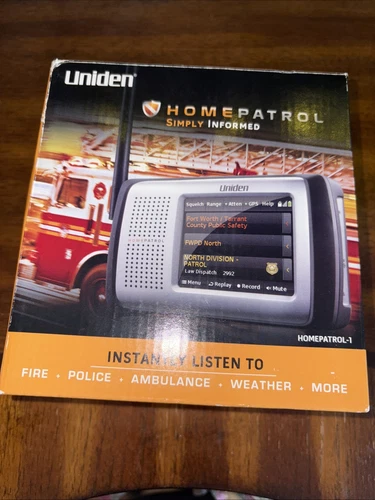 Uniden HomePatrol-1 Intuitive Touchscreen Scanner