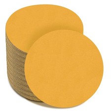 100 Pack 6'' Hook  Loop No Hole Sanding Discs, Orbital DA Sander Paper Pads