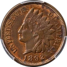 1892 Indian Cent PCGS MS63 RB Nice Eye Appeal Strong Strike