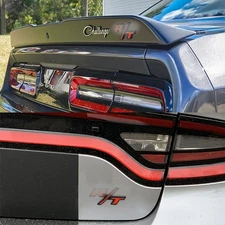 2X For Challenger RT Emblems Side Fender R/T Black Red Nameplate Badge Sticker