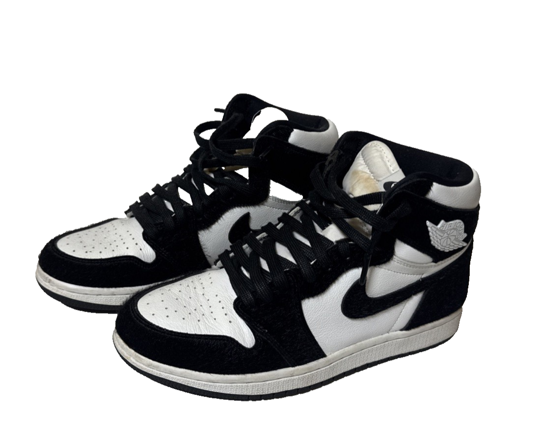 Air Jordan 1 Retro High OG Twist Panda Black White Fur EU 39 US