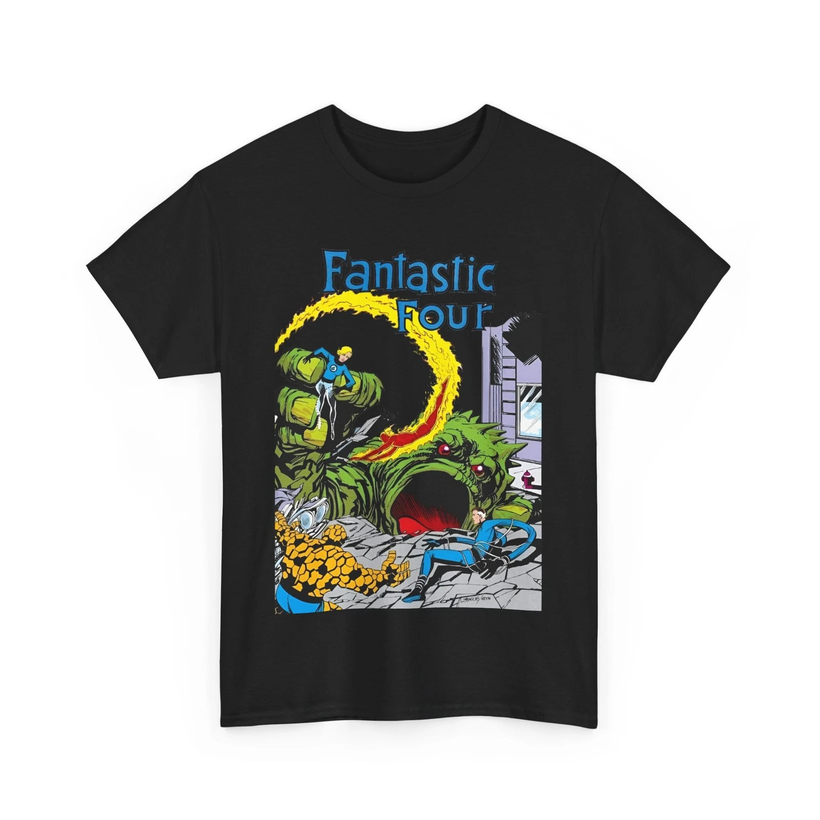 Fantastic Four T-Shirt - John Byrne Art - #1 Cover - Marvel Comics - Human Torch