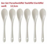 EierlöFfel PorzellanlöFfel ErsatzlöFfel Porzellan-LöFfel LöFfel Weiß 6Er-Set