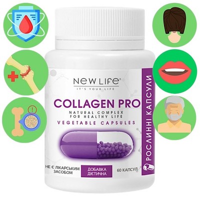 Collagen Pro New Life - Nahrungsergänzungsmittel für Gelenke, Zähne,...