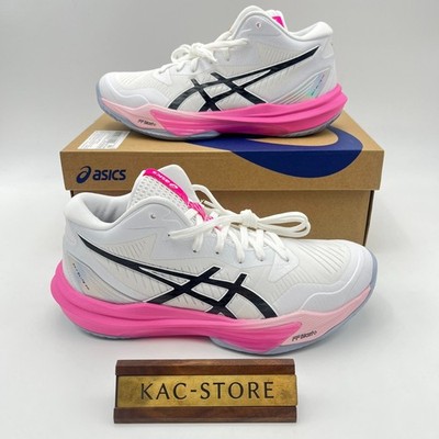 ASICS SKY ELITE FF MT 3 1053A080 100 White Dragon Fruit Volleyball Shoes oki01