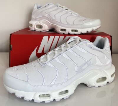 Nike Air Max Plus TN Size 7, UK Trainers Triple White AJ2029 100  Sneakers UK