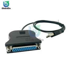2x USB To 25 Pin DB25 Female IEEE 1284 Parallel Printer LPT Adapter Print Conver