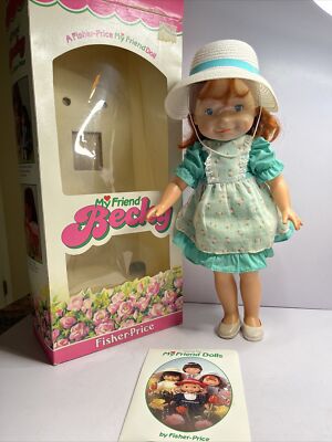 VINTAGE 1982 Fisher Price  My Friend Becky  #218 Doll In Original Box