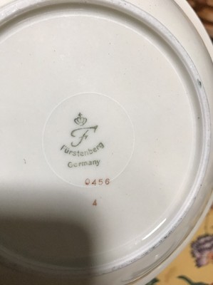 Lot of 5 Vintage Furstenberg Germany Porcelain China Serving Bowl