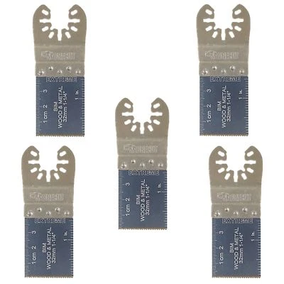 5 SABRECUT BI METAL MULTI TOOL BLADES FOR BOSCH MAKITA FEIN DEWALT STANLEY