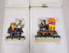 2 Simpsons Christmas Express Hamilton MIB Holiday Moe's Duff Beer Bar 2003 Lot