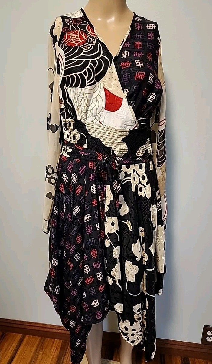 knee length dresses for ladies Chinese Painting Print Midi Cheongsam Qipao Dress