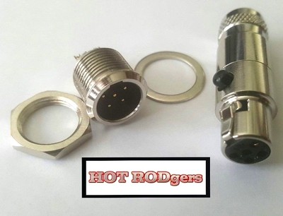 XLR 5 PIN CABLE CONNECTOR RECEPTACLE COMBO