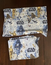 Pottery Barn Kids Star Wars New Hope Twin Flat Sheet and 1 Standard pillowcase
