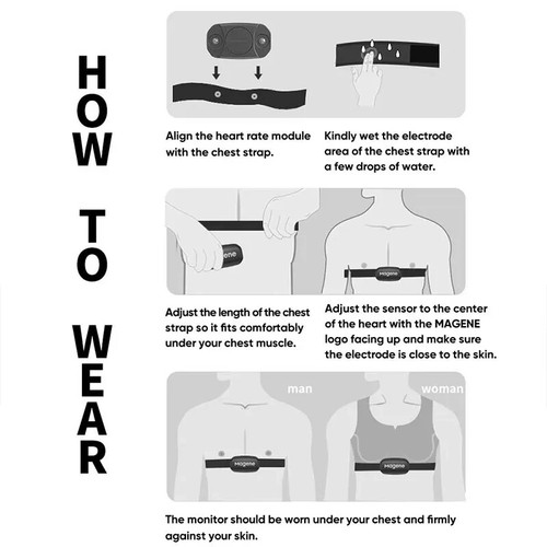 H303 Heart Rate Sensor Bluetooth AND Upgrade H64 HR Monitor With Chest Strap - Picture 11 of 11