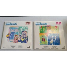 Lot of 2 Pioneer Laser Karaoke Top Ten Hits From 50's  60  s Rock Oldies GOOD