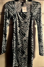 Mesh Tie-Dye Bodycon Mini Dress