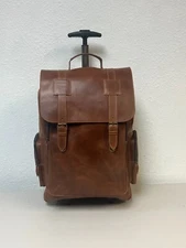 Genuine Leather  Trolley Bag, High-quality Full Gain Leather Travel Bag-Carry On
