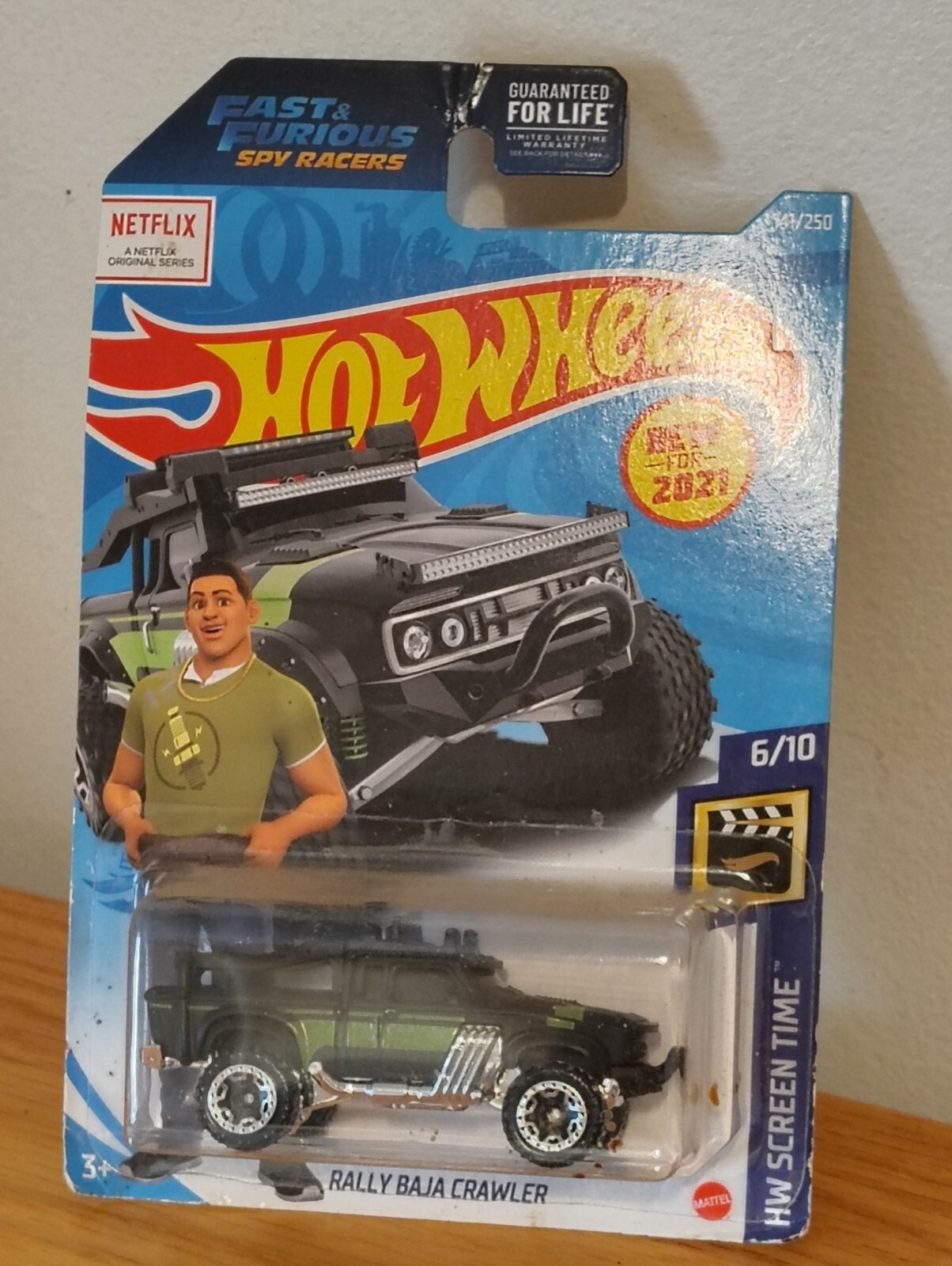 Hot Wheels 2021 Screen Time RALLY BAJA CRAWLER 6/10 Black 141/250 BLOR's