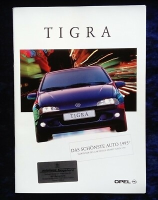 OPEL Tigra A, Basis, Wave, Sports Prospekt 9.1999....neuwertig