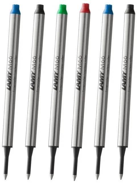 LAMY M66 Rollermine schwarz, blau, rot, grün, M oder B Mine für Tintenroller