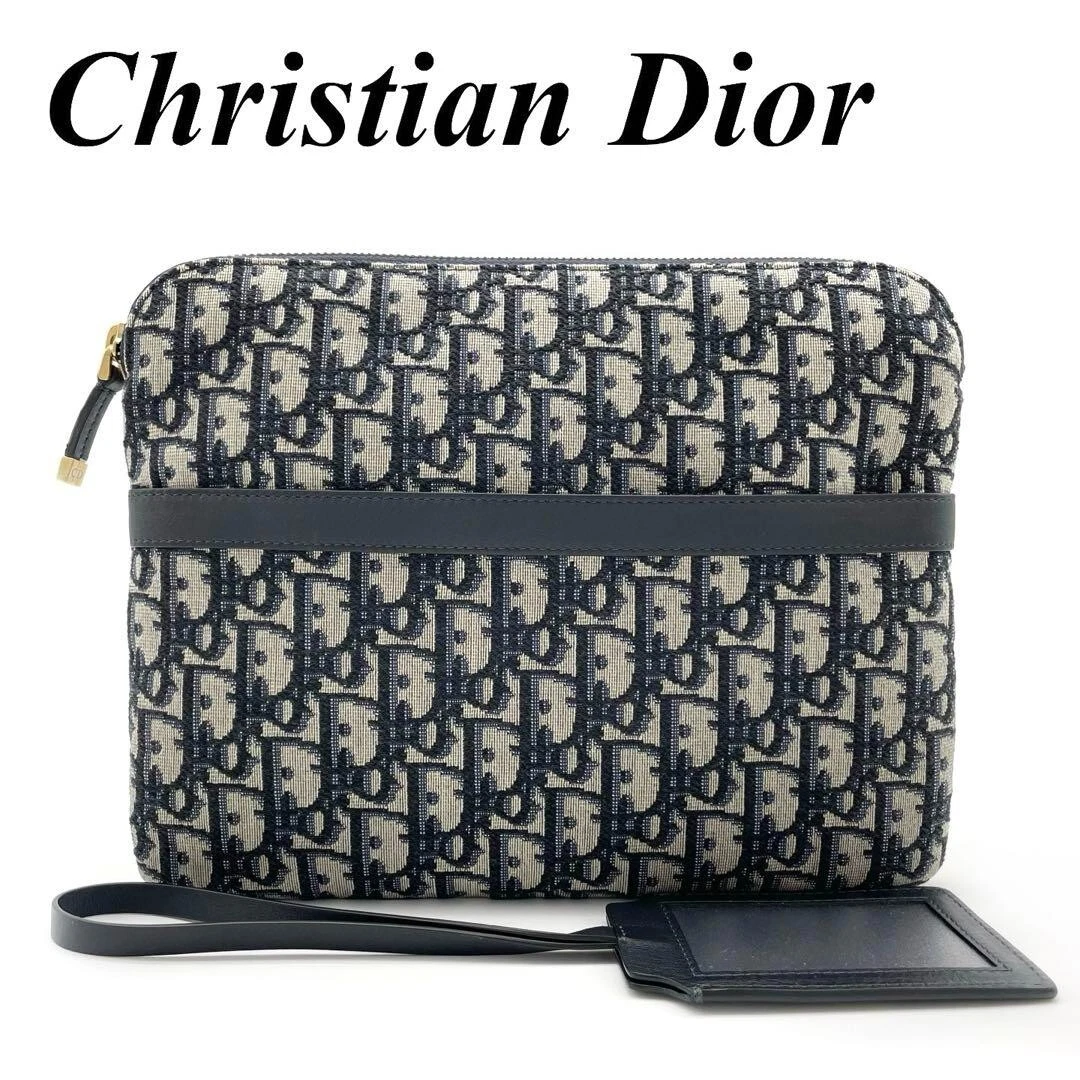 Sac pochette trotteur Christian Dior gris marine femme Japon!!!!!!!!!!!!!!!!!!!!!!!!!!!!!!!