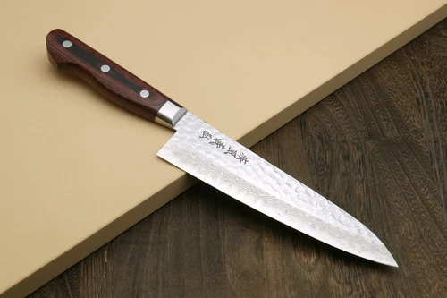 YOSHIHIRO VG10 Hammered Damascus Gyuto Japanese Handmade Chef Knife 7" (180mm)
