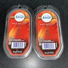 2 Pack Febreze Wax Melts EMBER Mandarin Amber Lava Wax Melts Air Freshener