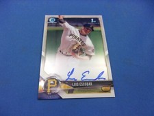 Bowman Chrome Prospects 2018 Autograph Auto Luis Escobar