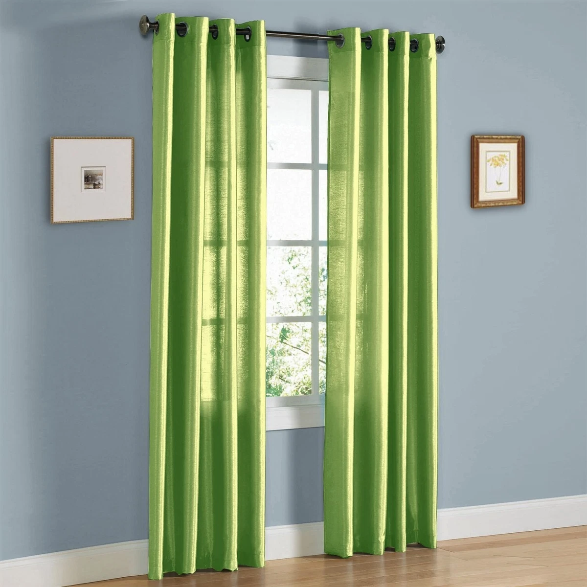 Lime sale green curtains