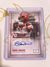 2021 Topps Series 1 ERIC DAVIS 70 Years of Baseball Auto Cincinnati Reds