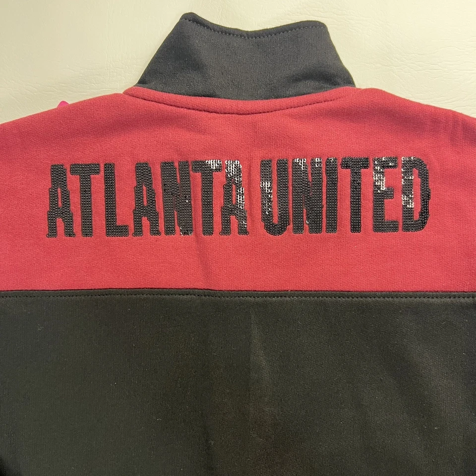 Sudadera pulóver Atlanta United FC Majestic 1X talla grande para mujer 1/4 cremallera nueva con etiquetas Foto 4 de 4