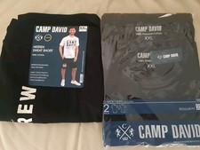 CAMP DAVID  Sweat Short + zwei  T-Shirt  XXL Premium Cotton schwarz