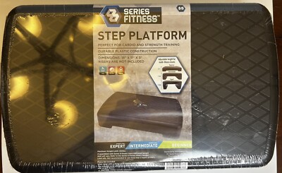 Cardio Step Platform w/Risers Fitness Accessories Workout Bundle for Exercise
