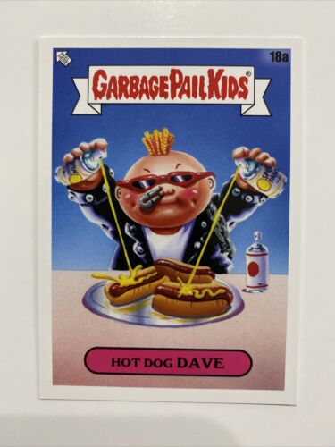 2021 Topps Garbage Pail Kids Food Fight #18a Hot Dog Dave Trading Card Stickers - Picture 1 of 2
